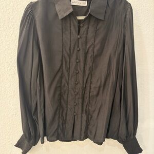 Petal & Pup Black Button Down Dress Shirt